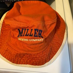 Jones and Mitchell sportswear Miller Brewing Company‎ bucket hat.